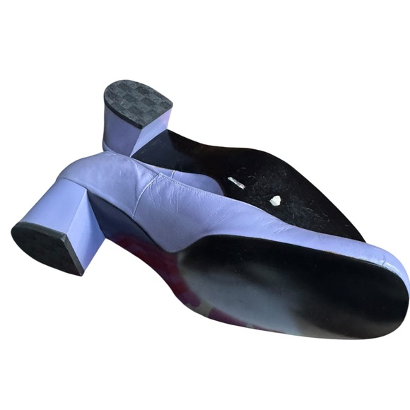 Late 1960s/Early 70s Deadstock Connie Lilac Chunky Block Heels - Picture 5 of 6